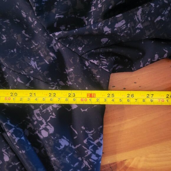 Lane Bryant On-The-Go Bomber Black & Lavendar/Gray Patterned Jacket - Size 18 - Picture 8 of 11